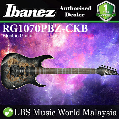 [Discontinued] Ibanez RG1070PBZ-CKB Premium American Basswood Body Electric Guitar Charcoal Black Burst (RG1070PBZ CKB)
