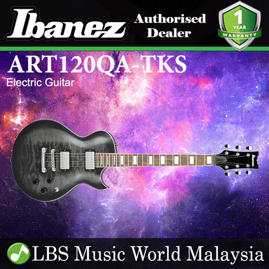 Ibanez ART120QA-TKS Solid Poplar Body Electric Guitar Transparent Black Sunburst (ART120QA TKS)