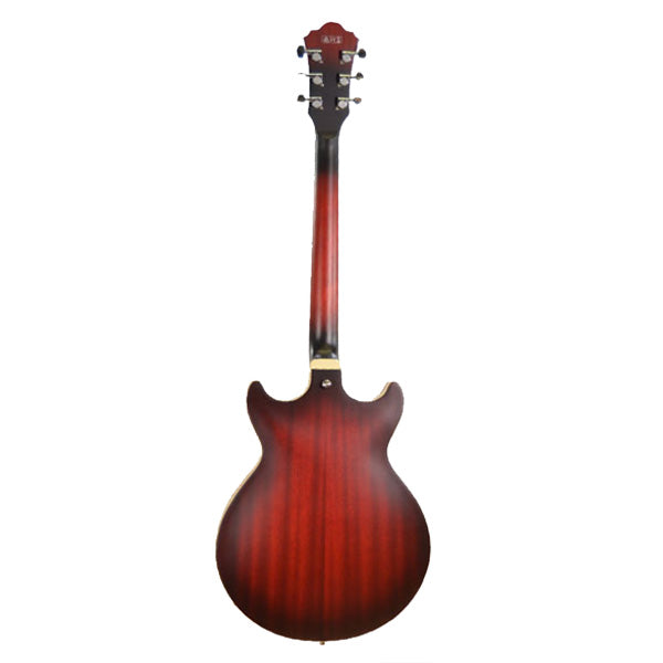 Ibanez AM53-SRF Hollow Body Sapele Top Electric Guitar Sunburst Red Flat (AM53SRF)