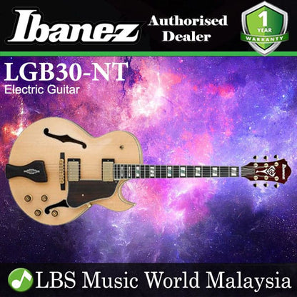 Ibanez LGB30-NT Semi Hollow Body Natural George Benson Signature Electric Guitar (LGB30)