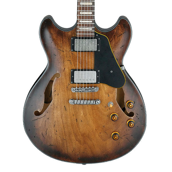 Ibanez ASV10A-TLC Artcore Hollow Body Maple Top Electric Guitar Tobacco Burst Low Gloss (ASV10A)