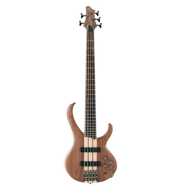 [Discontinued] Ibanez BTB675-NTF 5 String Solid Walnut Top Electric Bass Guitar Natural Flat (BTB675)