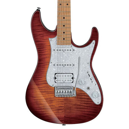[Discontinued] Ibanez AZ224F-BTB Premium Solid American Basswood Body with Tremolo Electric Guitar Brown Topaz Burst (AZ224F BTB)