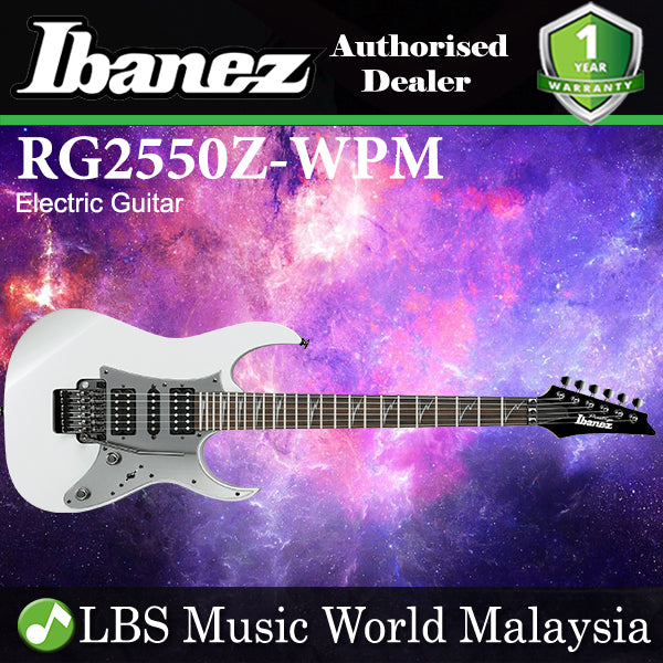 [Discontinued] Ibanez RG2550Z-WPM Prestige Basswood Body Electric Guitar White Pearl Metallic (RG2550Z WPM)