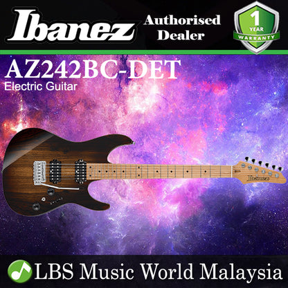 [Discontinued] Ibanez AZ242BC-DET Premium Solid American Basswood Body Electric Guitar Deep Espresso Burst (AZ242BC DET)