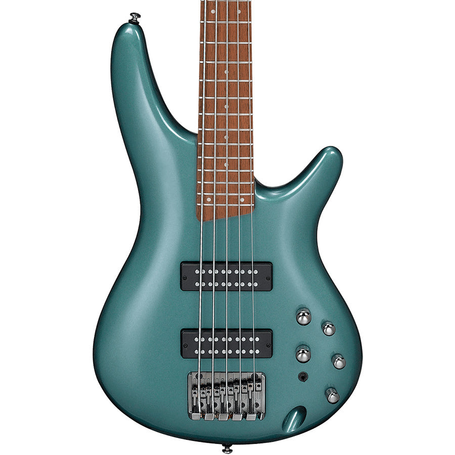 Ibanez SR305E-MSG Standard Mahogany Body 5 String Electric Bass Guitar String Metallic Sage Green (SR305E MSG)