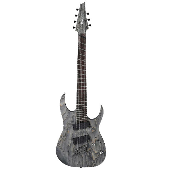 [Discontinued] Ibanez RGIF7-BKS HH Fanned Fret 7 String Electric Guitar Black Stained (RGIF7 BKS)