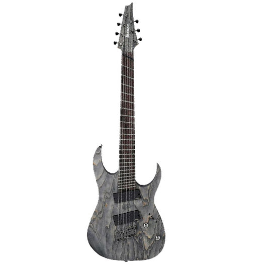 [Discontinued] Ibanez RGIF7-BKS HH Fanned Fret 7 String Electric Guitar Black Stained (RGIF7 BKS)