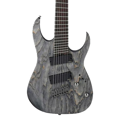 [Discontinued] Ibanez RGIF7-BKS HH Fanned Fret 7 String Electric Guitar Black Stained (RGIF7 BKS)