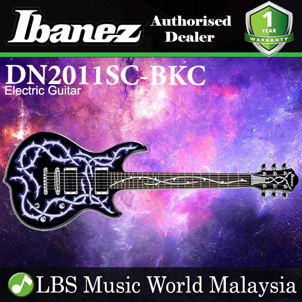 [Discontinued] Ibanez DN2011SC-BKC Sapele Body Darkstone Electric Guitar Black Custom (DN2011SC BK)
