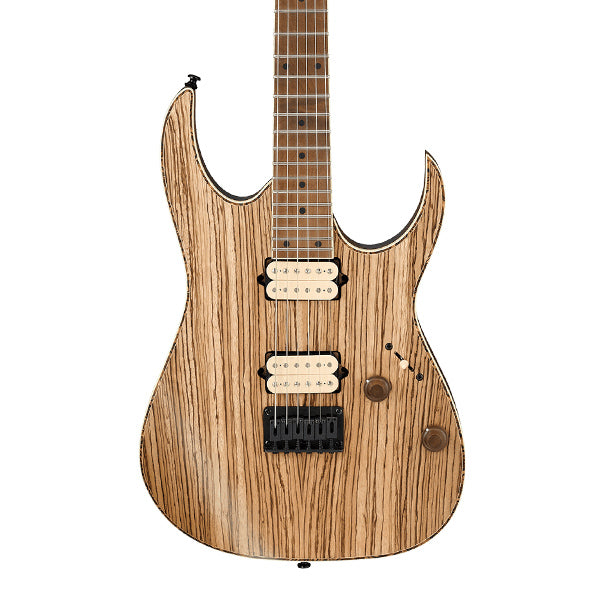 [Discontinued] Ibanez RGEW521MZW-NTF Nyatoh Body With Zebrawood Top Natural Flat (RGEW521MZW NTF)