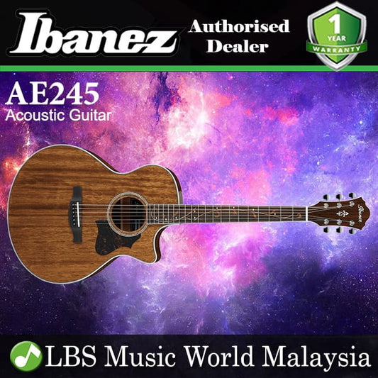 Ibanez AE245-NT AE Body Solid Top Natural High Gloss Acoustic Guitar Natural High Gloss (AE245)