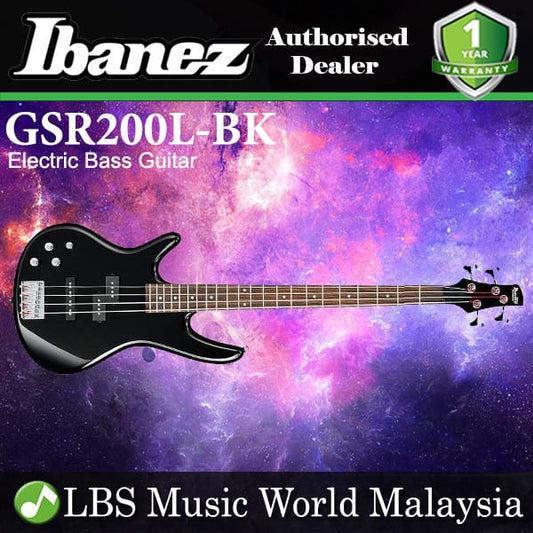 Ibanez Gio GSR200L-BK 4 String Solid Standard Left Handed Electric Bass Guitar Black (GSR200L)