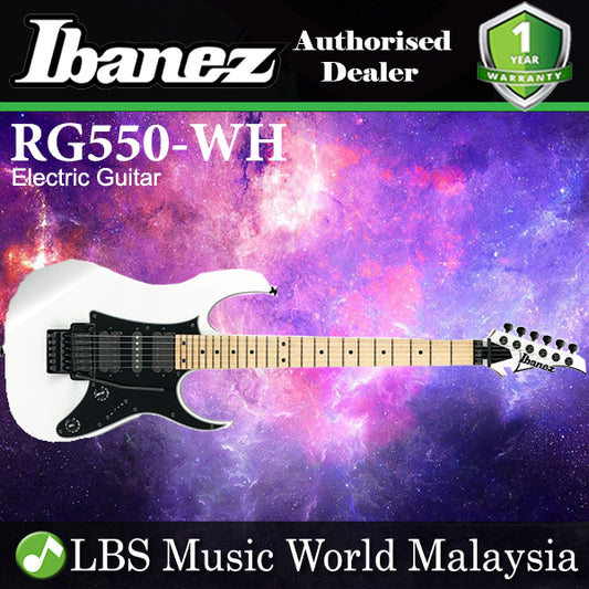 [Discontinue] Ibanez RG550 Genesis Collection Basswood Body Electric Guitar - White (RG 550)