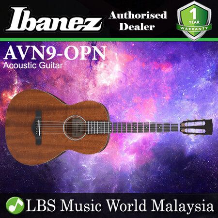 [Discontinued] Ibanez AVN9-OPN Parlor Body Thermo Aged Top Acoustic Guitar Open Pore Natural (AVN9)