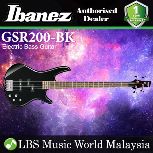 Ibanez GIO GSR200-BK Black 4-String Electric Bass (GSR200)