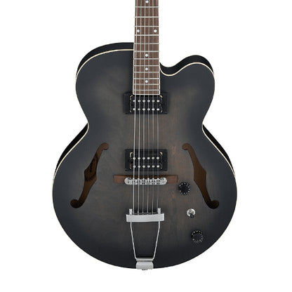 Ibanez AF55-TKF Semi Hollow Body Sapele Top Transparent Black Flat Electric Guitar (AF55)