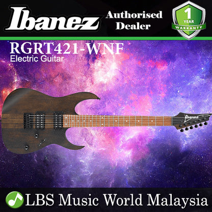 Ibanez RGRT421 Nyatoh Wing Body Electric Guitar HH Pickups - Walnut Flat (RG RT421)