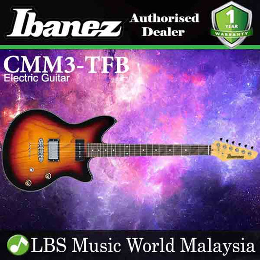 [Discontinued] Ibanez CMM3-TFB Ash Body Chris Miller Signature Model Electric Guitar Tri Fade Burst (CMM3)
