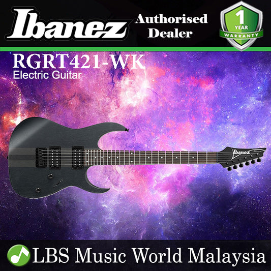 Ibanez RGRT421 Nyatoh Wing Body Electric Guitar HH Pickups - Weathered Black (RG RT421)