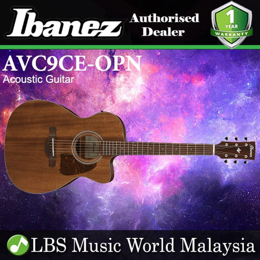 [Discontinued] Ibanez AVC9CE-OPN Artwood Cutaway Solid Top Open Pore Natural Acoustic Guitar (AVC9CE)