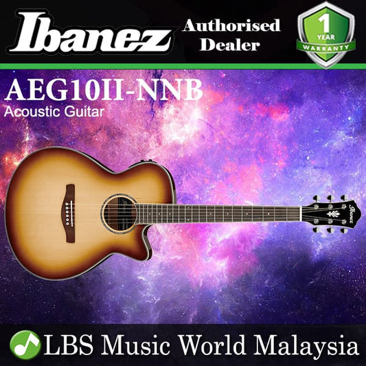 Ibanez AEG10II-NNB Body Spruce Top Acoustic Guitar Natural Brown High Gloss (AEG10II)