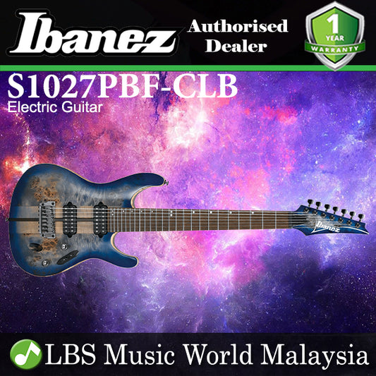 [Discontinued] Ibanez S1027PBF-CLB African Mahogany Body Electric Guitar Cerulean Blue Burst (S1027PBF CLB)