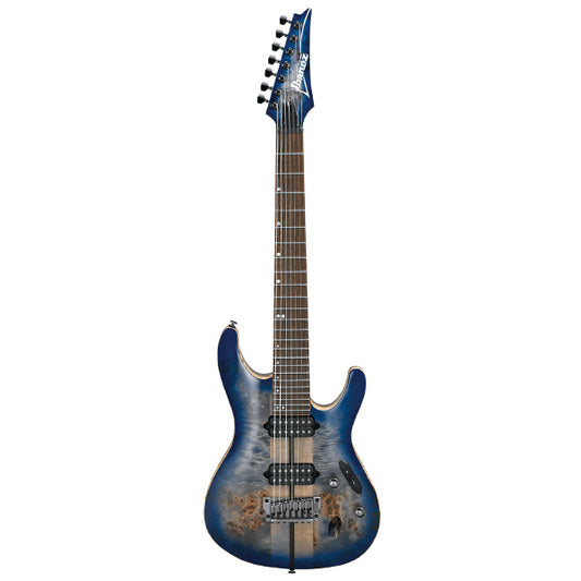 [Discontinued] Ibanez S1027PBF-CLB African Mahogany Body Electric Guitar Cerulean Blue Burst (S1027PBF CLB)