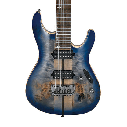 [Discontinued] Ibanez S1027PBF-CLB African Mahogany Body Electric Guitar Cerulean Blue Burst (S1027PBF CLB)