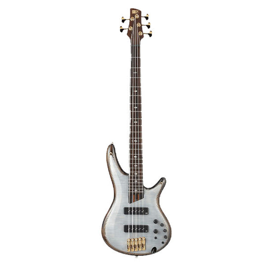 Ibanez SR1405-GWH Mahogany Body 5 String SR Premium Series Electric Bass Guitar Glacial White (SR1405 GWH)