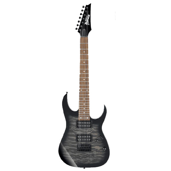 Ibanez GRG7221QA-TKS Standard 7 String Poplar Body Electric Guitar Transparent Black Sunburst (GRG7221QA TKS)