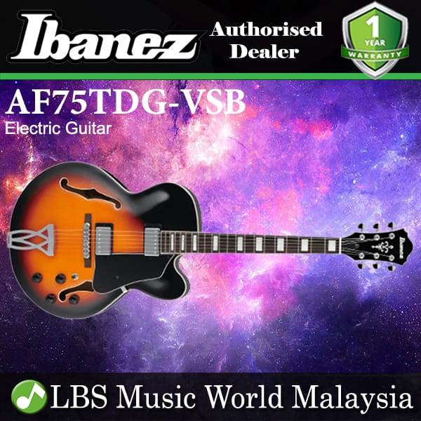 Ibanez AF75TDG-VSB Hollow Body Maple Top Vintage Sunburst Electric Guitar (AF75TGD)
