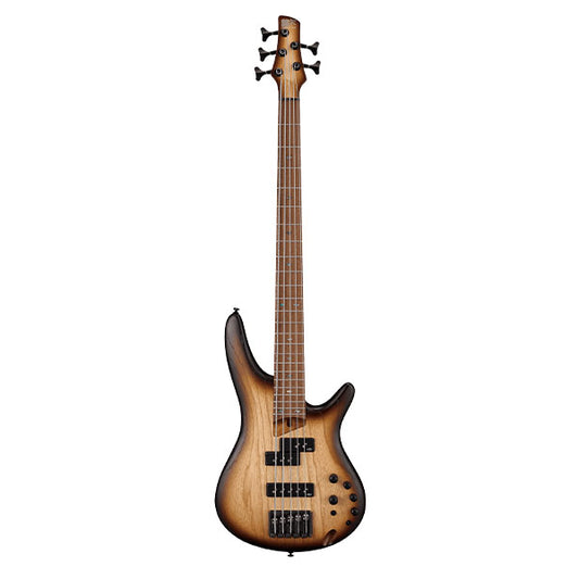 [Discontinued] Ibanez SR655E-NNF Standard Ash Body 5 String Electric Bass guitar Natural Browned Burst Flat (SR655e NNF)