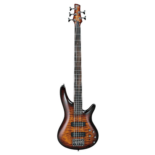 Ibanez SR405EQM-DEB Mahogany Body with Quilted Maple Top 5 String Electric bass Guitar Dragon Eye Burst (SR405EQM DEB)