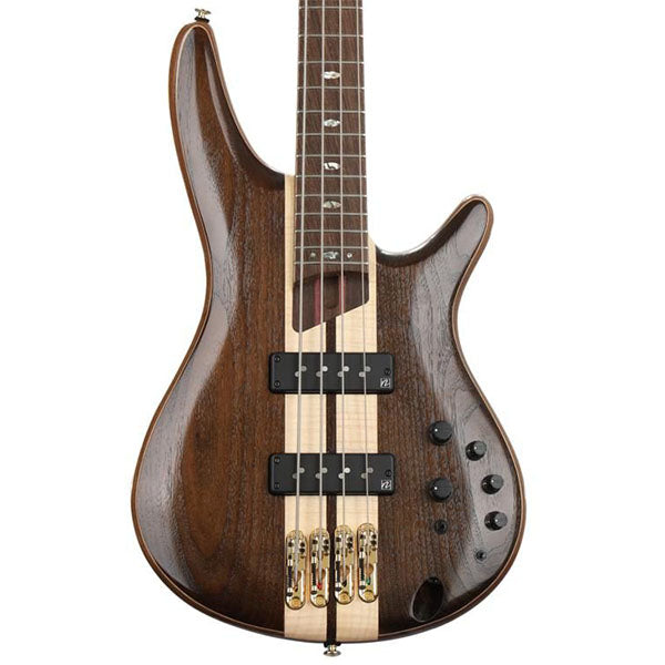 Ibanez SR1820-NTL Premium 4 String Flamed Maple Top Mahogany Body Electric Bass Natural Low Gloss  (SR1820 NTL)