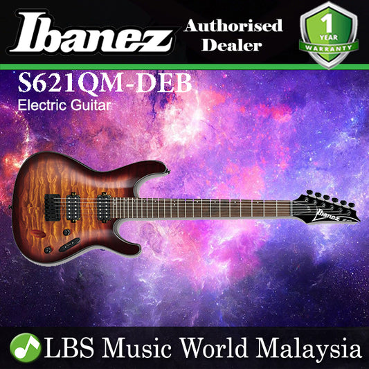 [Not Available] Ibanez S621QM Quilted Maple top Mahogany Body Electric Guitar Dragon Eye Burst (S621QM DEB)
