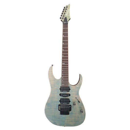 [Not Available] Ibanez RG970WFMZ-TFD Premium American Basswood Body Electric Guitar Transparent Faded Denim (RG970WMZ TFB)