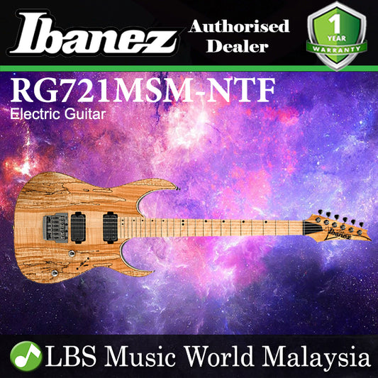 [Not Available] Ibanez RG721MSM-NTF Premium American Basswood Body Electric Guitar Natural Flat (RG721MSM NTF )