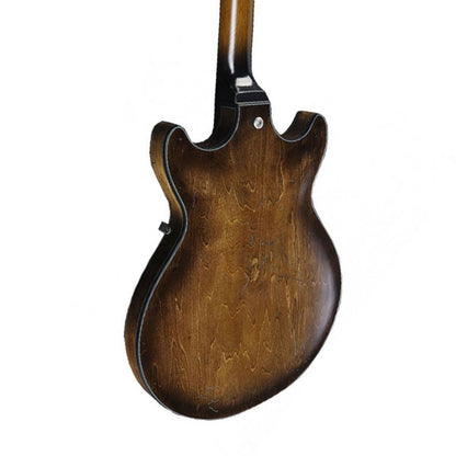 Ibanez AMV10A-TCL Hollow Body Maple Top Tobacco Burst Low Gloss Electric Guitar (AMV10)