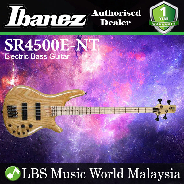 [Discontinued] Ibanez SR4500E-NT Standard Ash Body 4 String Electric Bass Guitar Natural Colour (SR4500E NT)
