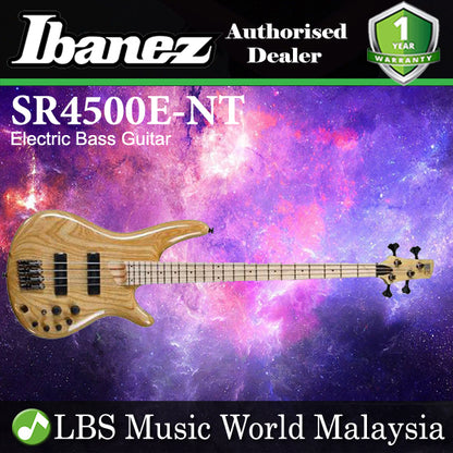 [Discontinued] Ibanez SR4500E-NT Standard Ash Body 4 String Electric Bass Guitar Natural Colour (SR4500E NT)