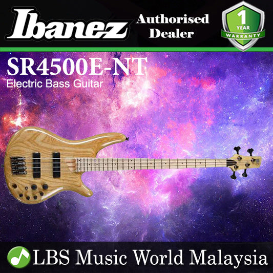[Discontinued] Ibanez SR4500E-NT Standard Ash Body 4 String Electric Bass Guitar Natural Colour (SR4500E NT)