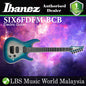 [Discontinued] Ibanez SIX6FDFM Iron Label S Series Flamed Maple Top Blue Space Burst Electric Guitar (SIX6FDFM BCB)