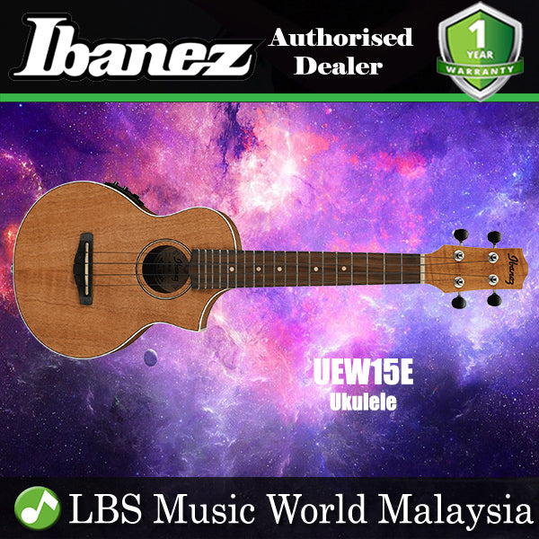 [Not Available] Ibanez UEW15E Cutaway Concert Style EW body Flamed Mahogany Top (UEW15E)