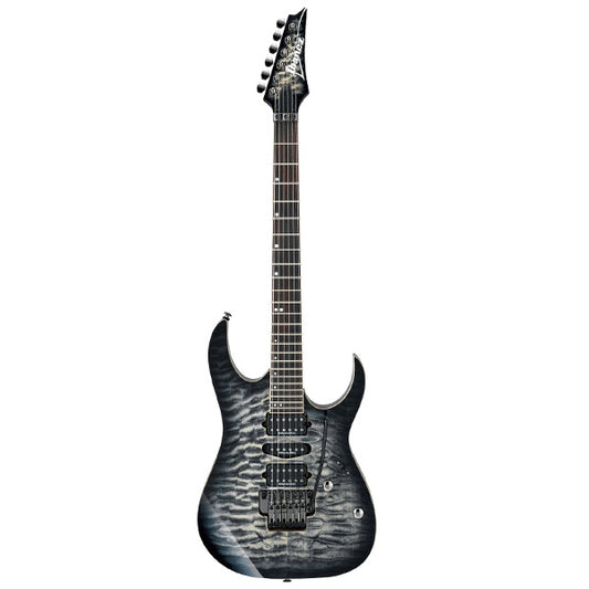 [Discontinued] Ibanez RG970WQMZ-BIB Premium American Basswood body Electric Guitar Black Ice Burst (RG970WQMZ BIB)