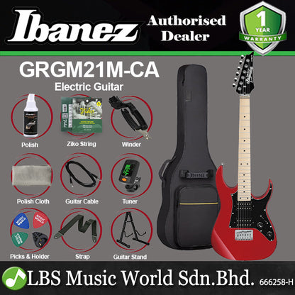 Ibanez GRGM21M Standard Basswood Body Electric Guitar - Candy Apple (GRGM 21M)