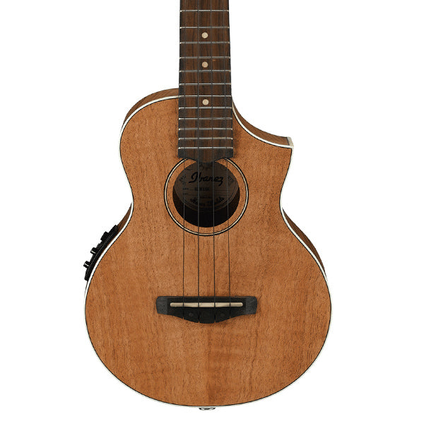 [Not Available] Ibanez UEW15E Cutaway Concert Style EW body Flamed Mahogany Top (UEW15E)