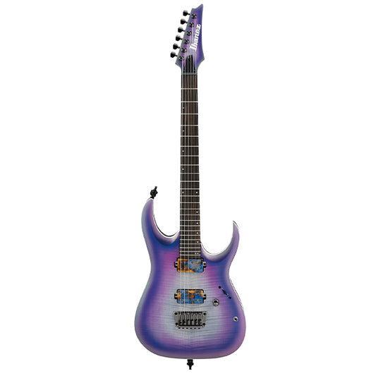 [Discontinued] Ibanez RGA61AL Axion Label Mahogany Body Standard Electric Guitar Indigo Aurora Burst Flat (RGA61AL IAF)