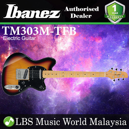 [Discontinued] Ibanez TM303M-TFB Talman Solid Body Alder Vintage Tri Fade Burst Electric Guitar (TM303M)