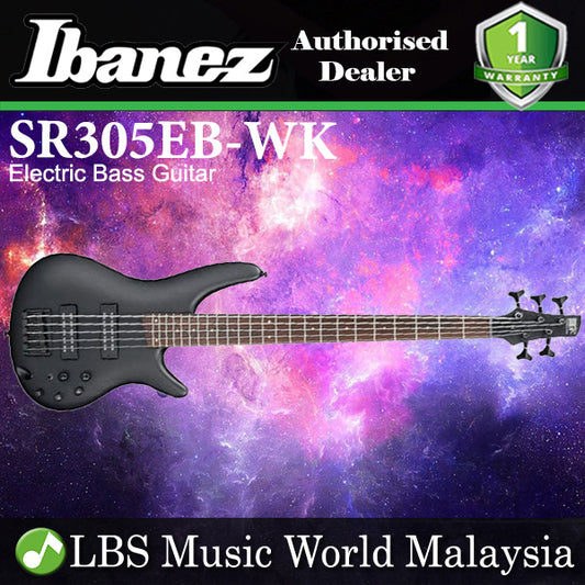 Ibanez SR305EB-WK 5 String Nyatoh Body Electric Bass Guitar Weathered Black (SR305EB)